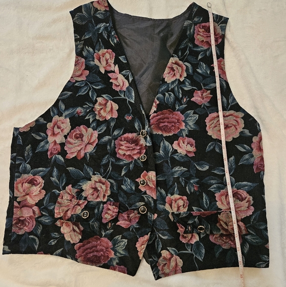 Floral vintage vest eclectic grandpa - Picture 6 of 7